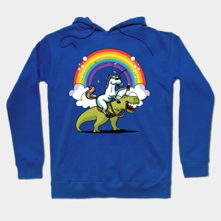 Unicorn Riding T-Rex 1 Hoodie